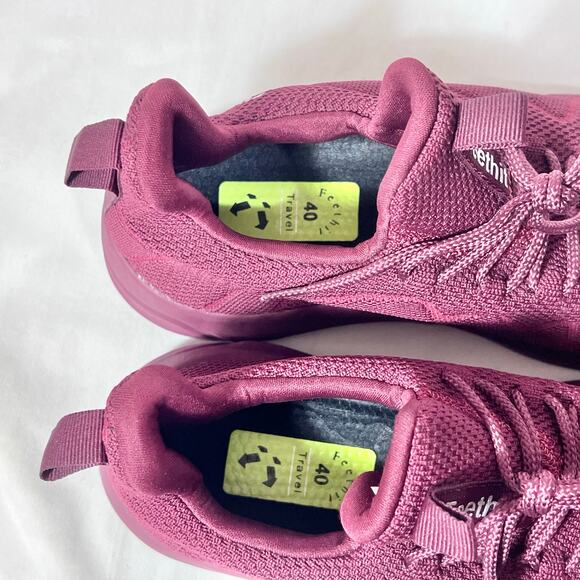 Feethit Blade Running Shoes Men 7.5 (40) Burgundy Non-Slip Slip On Sneakers New - Picture 8 of 9